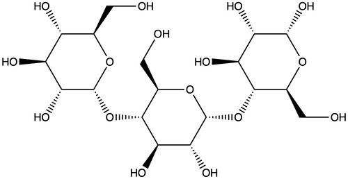 The chemical structure of an amylose subunit