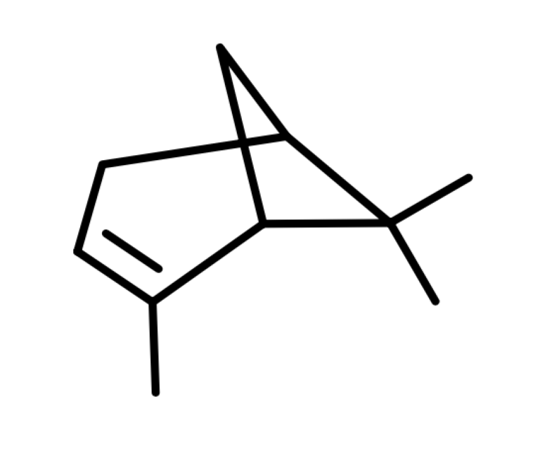 chemical structure of alpha-pinene