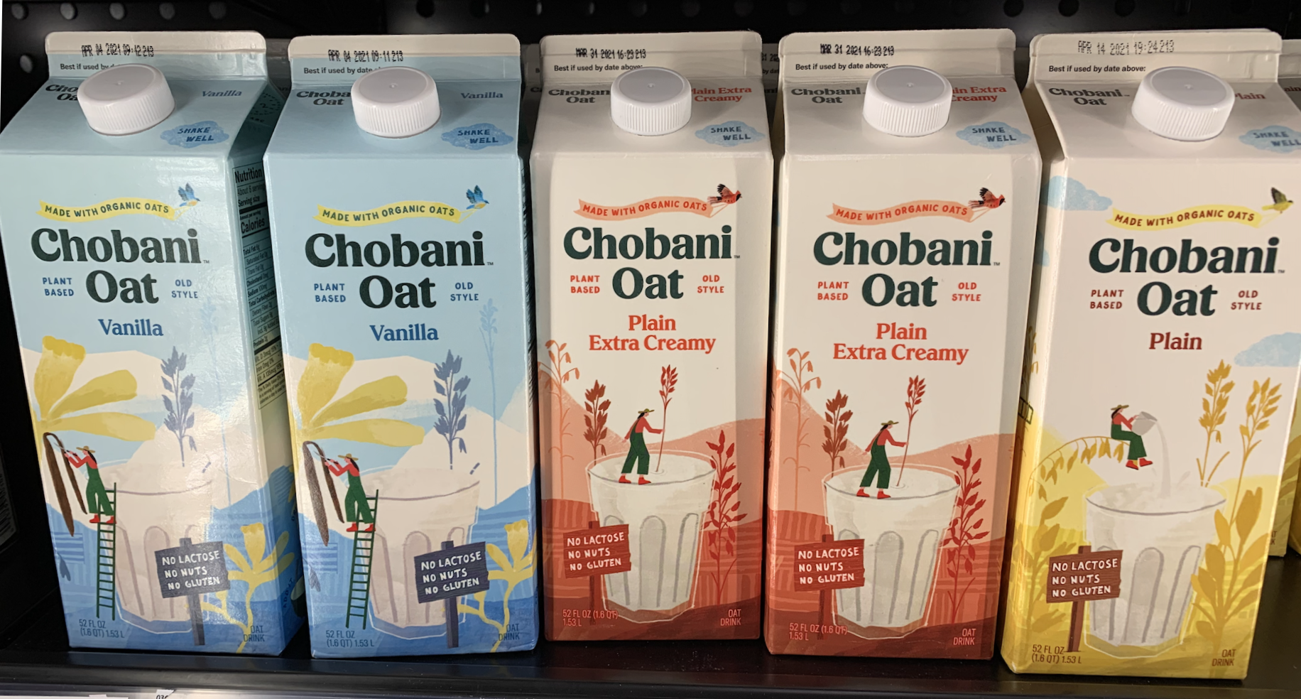 Chobani oat milks