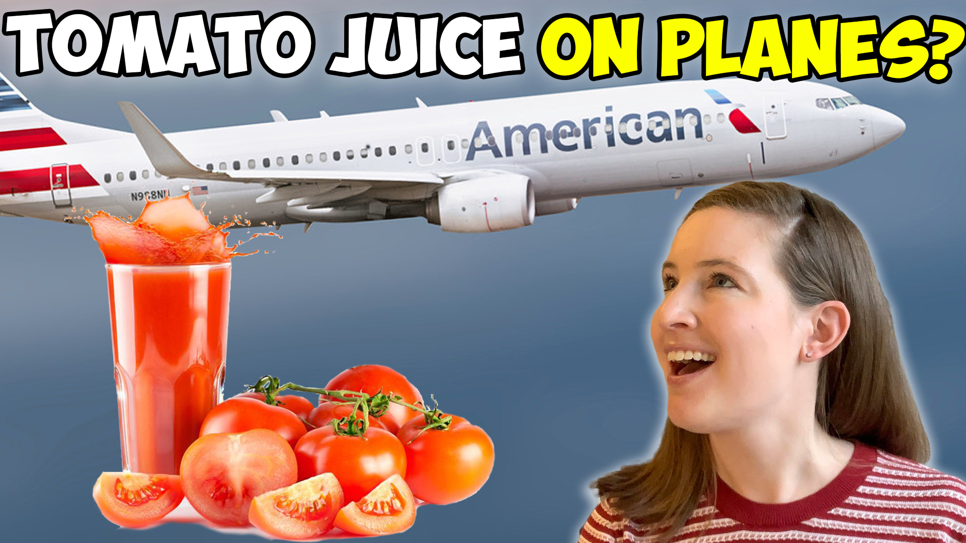 Why does tomato juice taste better on an airplane